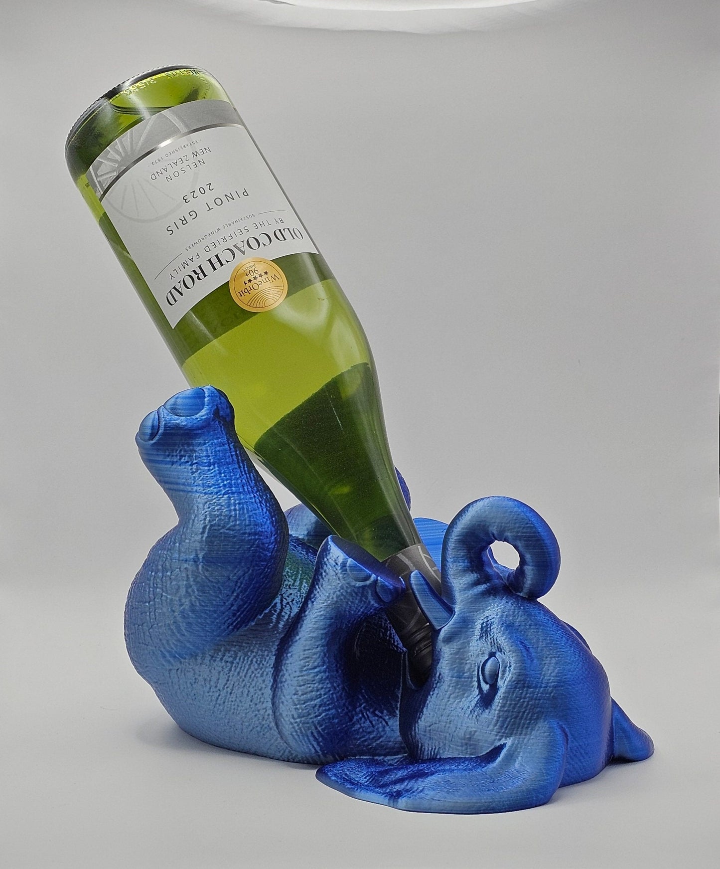 Elephant's Embrace Wine Bottle Holder | Unique Elephant Wine Rack | Perfect Gift for Wine Lovers - Shire 3D