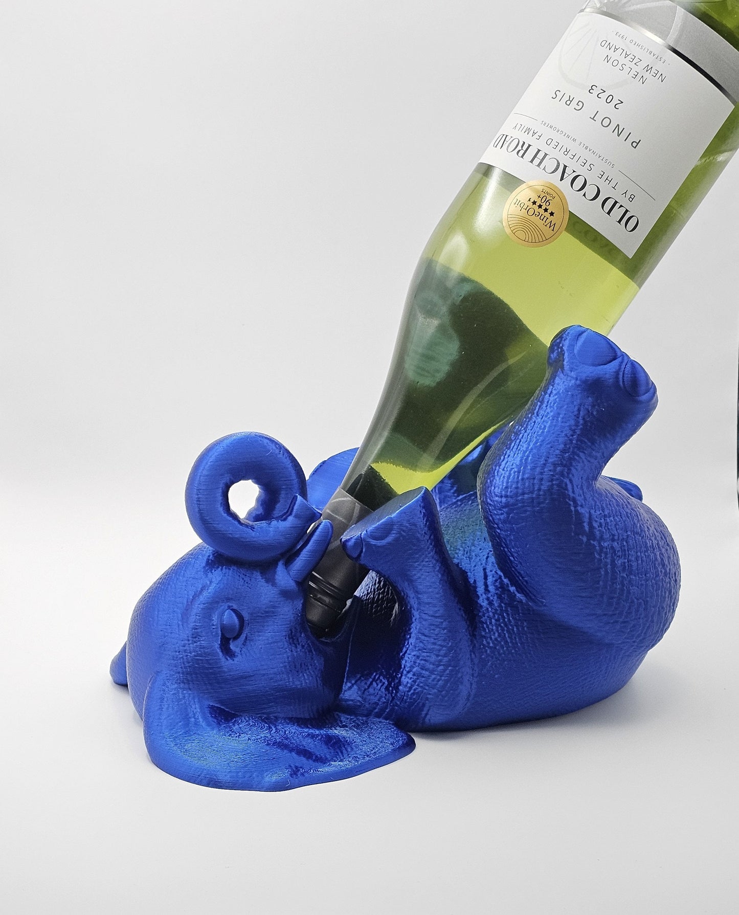 Elephant's Embrace Wine Bottle Holder | Unique Elephant Wine Rack | Perfect Gift for Wine Lovers - Shire 3D