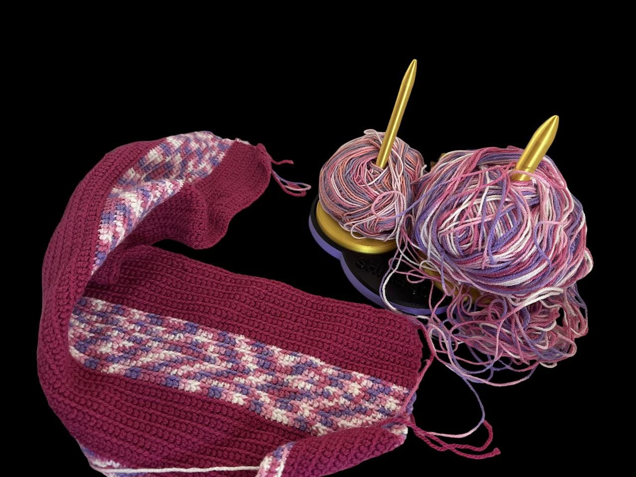 Crochet Yarn Spinner | Choose 10mm or 15mm Thickness | Single or Double Spinner | Variety of Colors - Shire 3D
